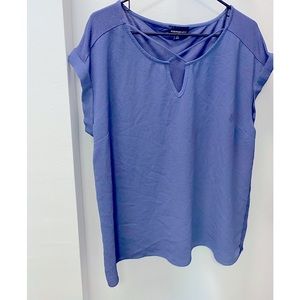 Women’s Fortune + Ivy Blouse - Color : Purple/Blue;       Size: XXL